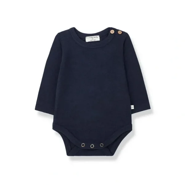 Shop All | 1+ in the family Enric One-Piece Bodysuit - Navy - CaringForTots - Professional Baby and Children's Products | Caring for Growth, Caring for Every Moment