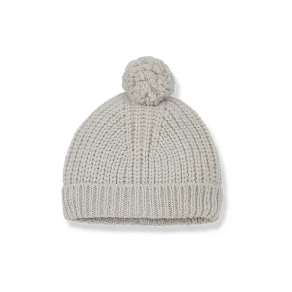 Shop All | 1+ in the family Erna Pom Pom Beanie - Oatmeal - CaringForTots - Professional Baby and Children's Products | Caring for Growth, Caring for Every Moment