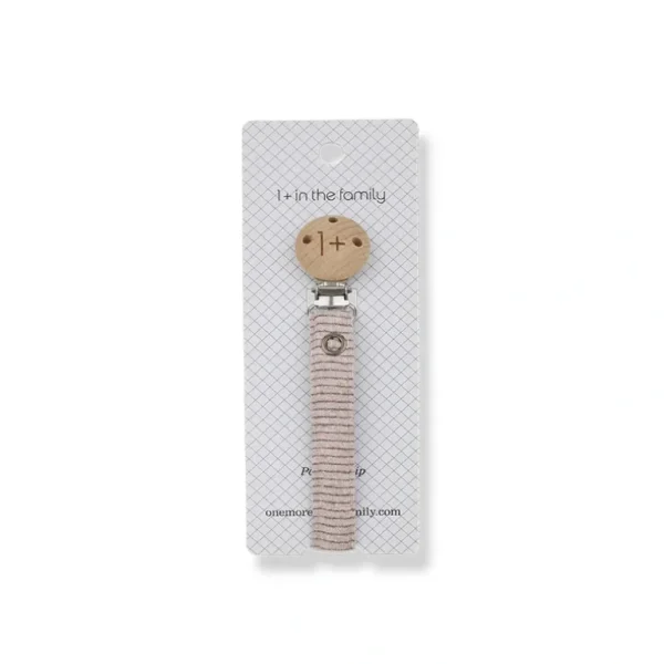 Shop All | 1+ in the family Ivana Pacifier Clip - Old-Rose - CaringForTots - Professional Baby and Children's Products | Caring for Growth, Caring for Every Moment