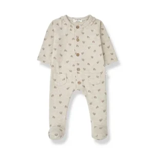Shop All | 1+ in the family Melak Sleepsuit - Oatmeal - CaringForTots - Professional Baby and Children's Products | Caring for Growth, Caring for Every Moment