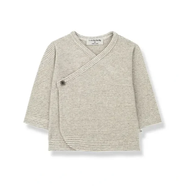 Shop All | 1+ in the family Sol Newborn Shirt - Oatmeal - CaringForTots - Professional Baby and Children's Products | Caring for Growth, Caring for Every Moment