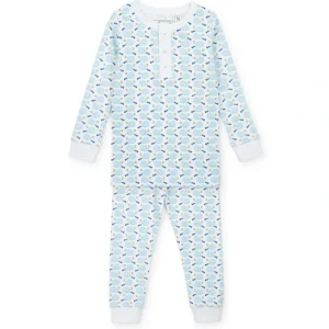 Sale Jack Boys' Pima Cotton Pajama Pant Set - Tennis Match Blue - CaringForTots - Professional Baby and Children's Products | Caring for Growth, Caring for Every Moment