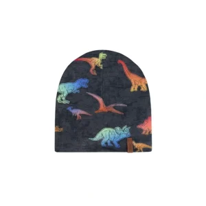 New Jersey Hat Black Dino Multicolor Print - CaringForTots - Professional Baby and Children's Products | Caring for Growth, Caring for Every Moment