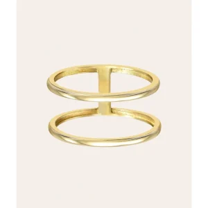 Shop All | 14k Gold Double Band Ring - CaringForTots - Professional Baby and Children's Products | Caring for Growth, Caring for Every Moment