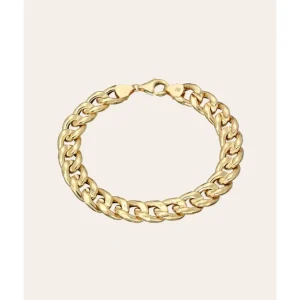 Shop All | 14k Gold Extra Large Miami Cuban Bracelet - CaringForTots - Professional Baby and Children's Products | Caring for Growth, Caring for Every Moment