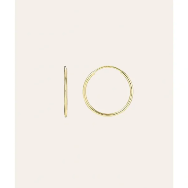 Shop All | 14k Gold Small Thread Hoop Earrings - CaringForTots - Professional Baby and Children's Products | Caring for Growth, Caring for Every Moment