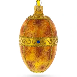 Shop All | 1917 Karelian Birch Royal Egg Glass Ornament 4 Inches - CaringForTots - Professional Baby and Children's Products | Caring for Growth, Caring for Every Moment