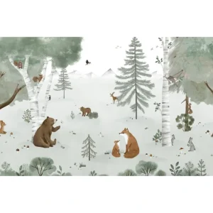 Flash Sale Kharu - Panoramic Wallpaper Sample, Mountain Life - CaringForTots - Professional Baby and Children's Products | Caring for Growth, Caring for Every Moment