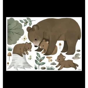 Sale Kharu - Wall Decals Murals - The Bear Family - CaringForTots - Professional Baby and Children's Products | Caring for Growth, Caring for Every Moment