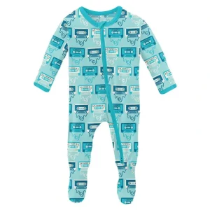 Best Kickee Pants - Print Footie with Zipper - Summer Sky Mixtape - CaringForTots - Professional Baby and Children's Products | Caring for Growth, Caring for Every Moment