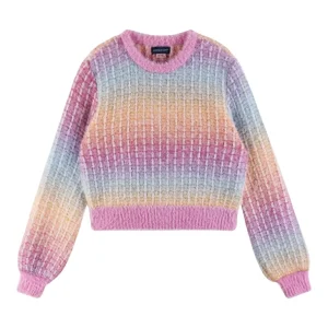 Outlet Kids (7-16) Cropped Ombre Sweater | Multicolor - CaringForTots - Professional Baby and Children's Products | Caring for Growth, Caring for Every Moment