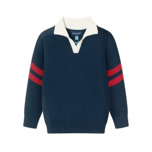 Flash Sale Kids Collared Sweater | Navy - CaringForTots - Professional Baby and Children's Products | Caring for Growth, Caring for Every Moment