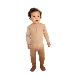 Cheap Kids Footed Beige Ombr Tie Dye Cotton Pajamas - CaringForTots - Professional Baby and Children's Products | Caring for Growth, Caring for Every Moment