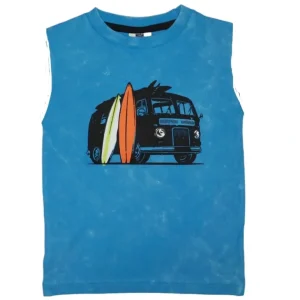 Discount Kids Muscle Tee - Surfer Van - CaringForTots - Professional Baby and Children's Products | Caring for Growth, Caring for Every Moment