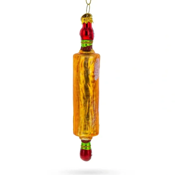 Sale Kitchen Rolling Pin - Blown Glass Christmas Ornament - CaringForTots - Professional Baby and Children's Products | Caring for Growth, Caring for Every Moment