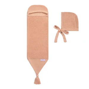 Shop Knit Cocoon ~ Salmon - CaringForTots - Professional Baby and Children's Products | Caring for Growth, Caring for Every Moment