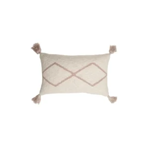 Clearance Knitted Cushion Little Oasis Natural - Pale Pink - Bereber Classics - CaringForTots - Professional Baby and Children's Products | Caring for Growth, Caring for Every Moment
