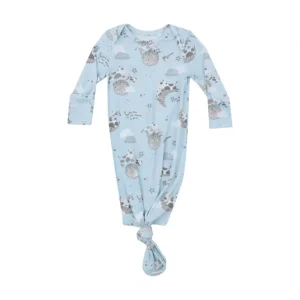 Best Knotted Gown - I Love You To The Moon Cows - CaringForTots - Professional Baby and Children's Products | Caring for Growth, Caring for Every Moment