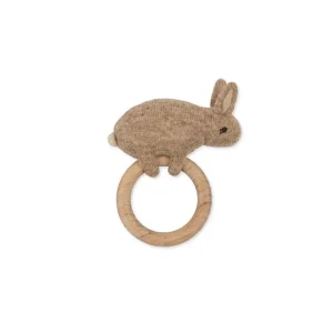 Discount Konges Slojd Activity Knit Ring - Beige - Bunny - CaringForTots - Professional Baby and Children's Products | Caring for Growth, Caring for Every Moment