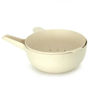 Shop Large Mixing Bowl And Colander Set - Off White - CaringForTots - Professional Baby and Children's Products | Caring for Growth, Caring for Every Moment