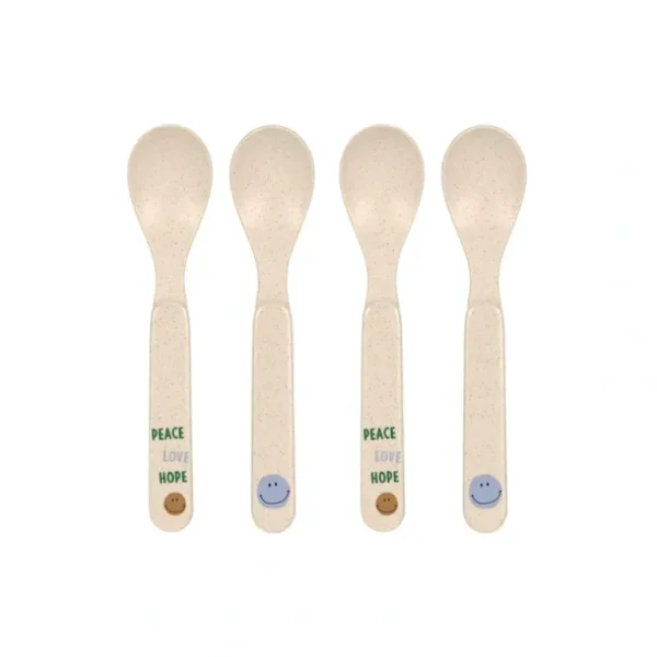 Shop Lassig Cellulose Spoon Set - Happy Rascals - Sky Blue - Smile - CaringForTots - Professional Baby and Children's Products | Caring for Growth, Caring for Every Moment