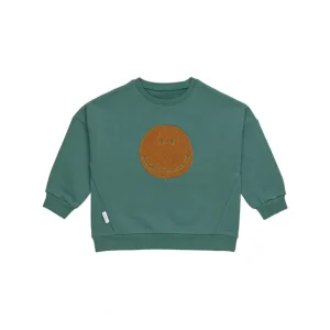 Cheap Lassig Kids Sweater - Little Gang - Ocean Green - Smile - CaringForTots - Professional Baby and Children's Products | Caring for Growth, Caring for Every Moment