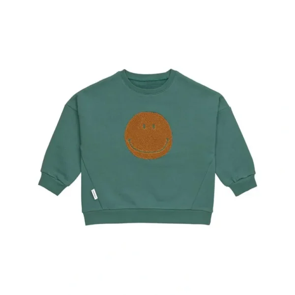 Cheap Lassig Kids Sweater - Little Gang - Ocean Green - Smile - CaringForTots - Professional Baby and Children's Products | Caring for Growth, Caring for Every Moment