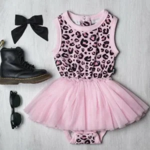 Hot Leopard Tulle Skirted Onesie - CaringForTots - Professional Baby and Children's Products | Caring for Growth, Caring for Every Moment