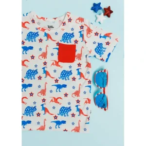 Flash Sale Let Freedom Rawr Dream Pocket Tee - CaringForTots - Professional Baby and Children's Products | Caring for Growth, Caring for Every Moment