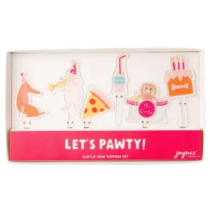 Outlet Let's Pawty Acrylic Mini Topper Set - CaringForTots - Professional Baby and Children's Products | Caring for Growth, Caring for Every Moment