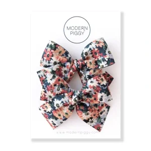 Discount Liberty | Pigtail Set - Ribbon Bow - CaringForTots - Professional Baby and Children's Products | Caring for Growth, Caring for Every Moment