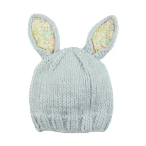 New Liberty Bunny Hand-knit Hat, Poppy Daisy - CaringForTots - Professional Baby and Children's Products | Caring for Growth, Caring for Every Moment