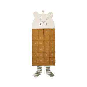Sale Liewood Klaus Christmas Gift Calendar - Mr Bear Golden Caramel Multi Mix - CaringForTots - Professional Baby and Children's Products | Caring for Growth, Caring for Every Moment