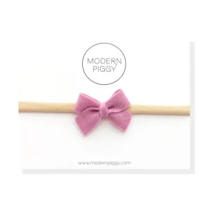 Clearance Lilac | Felt Baby Bow - CaringForTots - Professional Baby and Children's Products | Caring for Growth, Caring for Every Moment