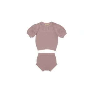 Cheap Lilac Pointelle Knit Set - CaringForTots - Professional Baby and Children's Products | Caring for Growth, Caring for Every Moment