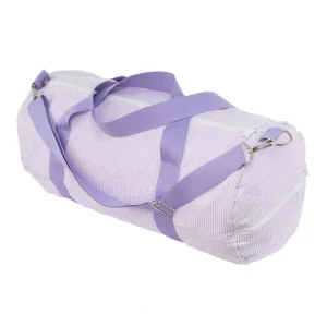 Best Lilac Seersucker Weekender Duffel - CaringForTots - Professional Baby and Children's Products | Caring for Growth, Caring for Every Moment