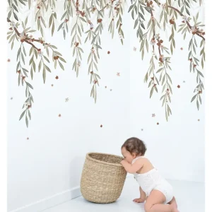 Clearance Lilydale - Panoramic Wallpaper - Eucalyptus Foliage - CaringForTots - Professional Baby and Children's Products | Caring for Growth, Caring for Every Moment
