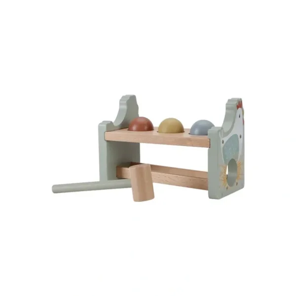 Hot Little Dutch Pounding Bench With Rolling Balls - Little Farm - CaringForTots - Professional Baby and Children's Products | Caring for Growth, Caring for Every Moment