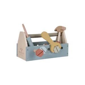 Sale Little Dutch Wooden Toolbox - Blue - CaringForTots - Professional Baby and Children's Products | Caring for Growth, Caring for Every Moment