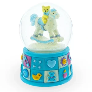 Cheap Little Voyager: Teddy Bear On Rocking Horse - A Perfect Baby Boy Gift Musical Water Snow Globe - CaringForTots - Professional Baby and Children's Products | Caring for Growth, Caring for Every Moment
