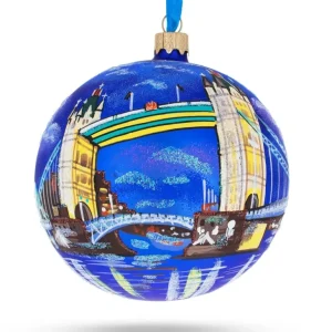 Hot London Bridge, England, United Kingdom Glass Ornament 4 Inches - CaringForTots - Professional Baby and Children's Products | Caring for Growth, Caring for Every Moment