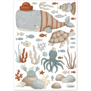 New Lotan - Wall Decals Murals - Sea Animals - CaringForTots - Professional Baby and Children's Products | Caring for Growth, Caring for Every Moment