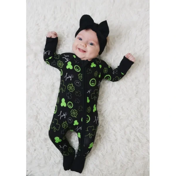Cheap Lucky Vibes Dream Romper - CaringForTots - Professional Baby and Children's Products | Caring for Growth, Caring for Every Moment