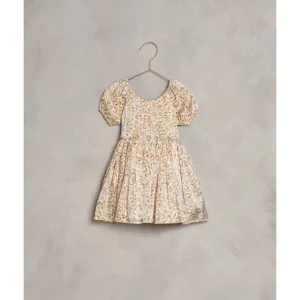 Outlet Luisa Dress - Apricot Fleur - CaringForTots - Professional Baby and Children's Products | Caring for Growth, Caring for Every Moment
