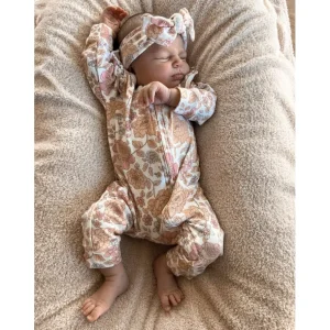 Hot Luna + Luca Floral Jumpsuit + Bow - CaringForTots - Professional Baby and Children's Products | Caring for Growth, Caring for Every Moment