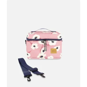 Shop Lunch Box Pink Printed Off White Flowers by Deux par Deux - CaringForTots - Professional Baby and Children's Products | Caring for Growth, Caring for Every Moment