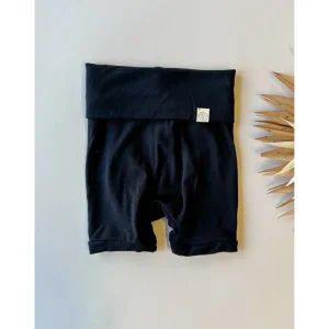 Shop All | 0/3m 3/6m Fold-over Shorties | Baby & Toddler | Luxury Bamboo | Black - CaringForTots - Professional Baby and Children's Products | Caring for Growth, Caring for Every Moment