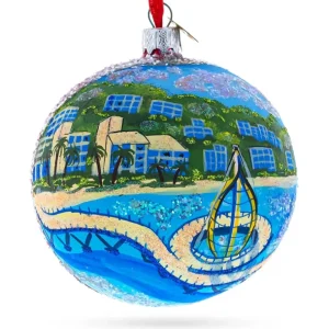 Best Malecon Boardwalk, Puerto Vallarta, Mexico Glass Ball Christmas Ornament 4 Inches - CaringForTots - Professional Baby and Children's Products | Caring for Growth, Caring for Every Moment