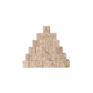 Clearance Maple Abc Block Set - CaringForTots - Professional Baby and Children's Products | Caring for Growth, Caring for Every Moment