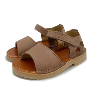 Hot Mavis Velcro Kids Sandal Hazel Leather - CaringForTots - Professional Baby and Children's Products | Caring for Growth, Caring for Every Moment